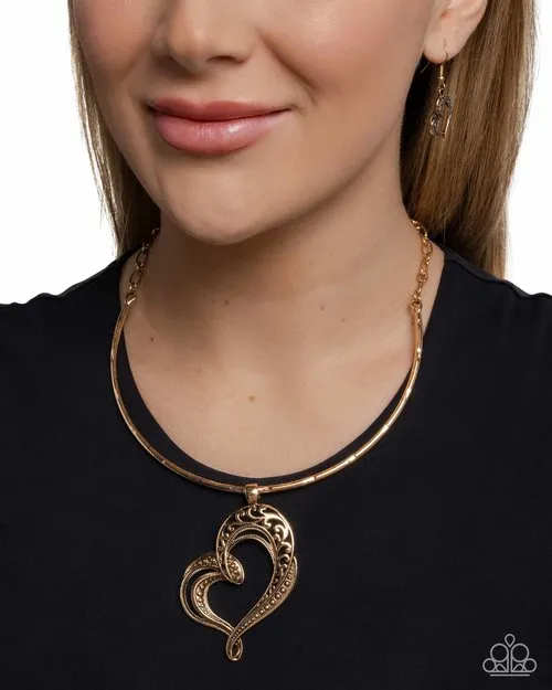 Paparazzi Necklace Concentric Courtship Paparazzi Jewelry Necklaces