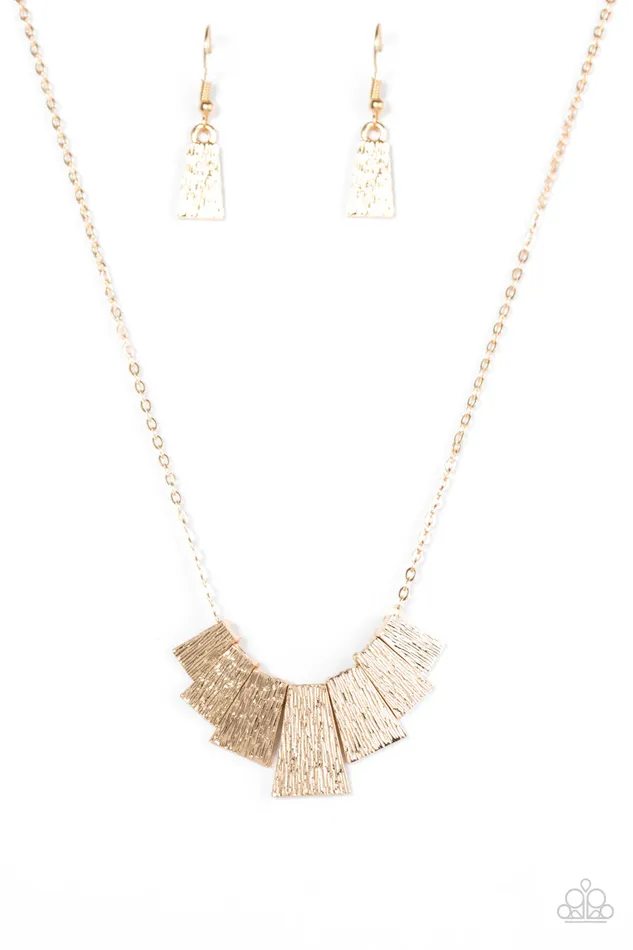 Paparazzi Necklace Cry Wolf Gold Paparazzi Jewelry Necklaces
