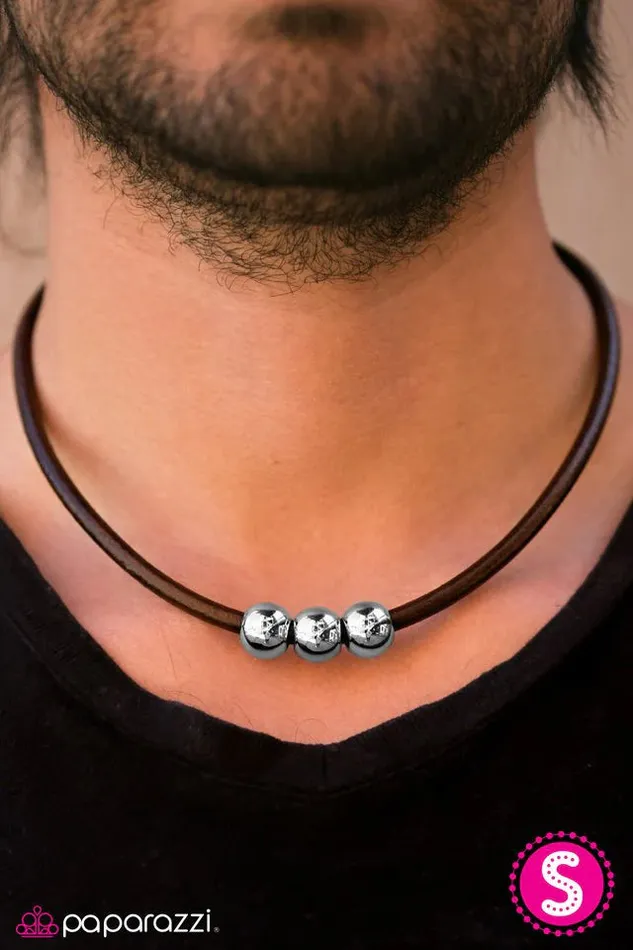 Paparazzi Necklace Davy Jones Locker Brown Paparazzi Jewelry Necklaces