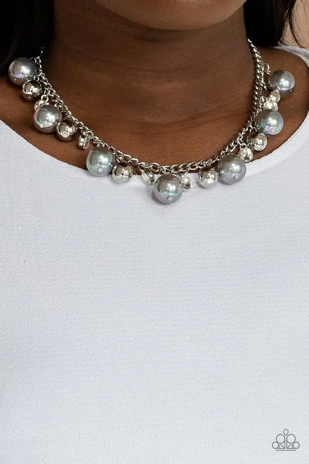 Paparazzi Necklace Galactic Gala Silver Paparazzi Jewelry Necklaces