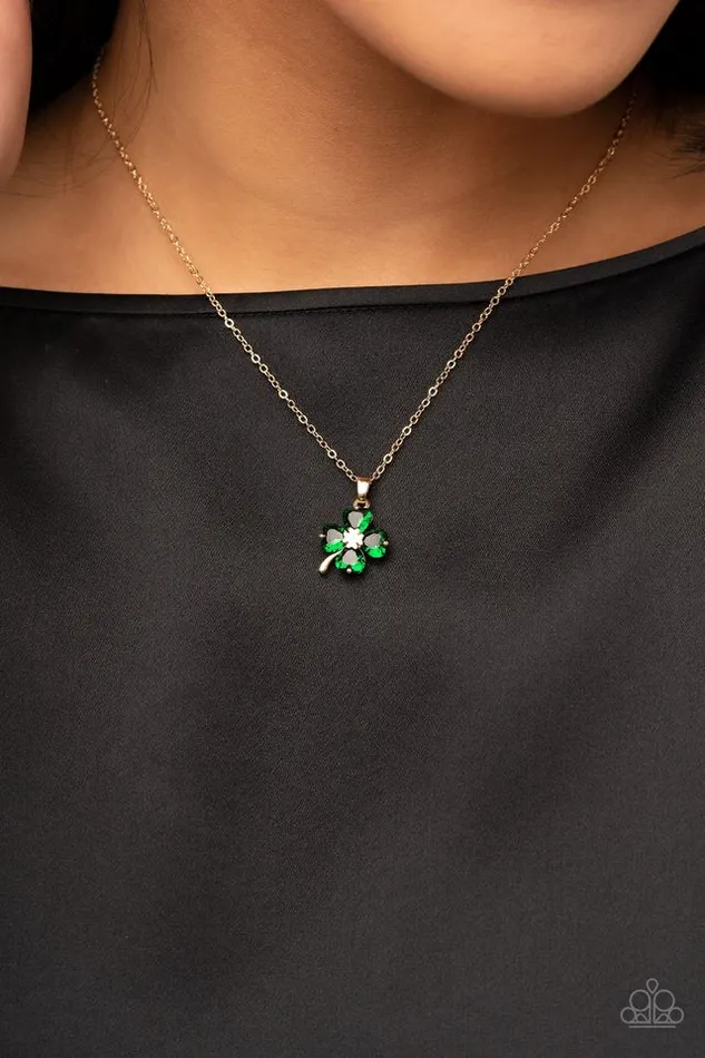 Paparazzi Necklace Kiss Me Im Irish Gold Paparazzi Jewelry Necklaces