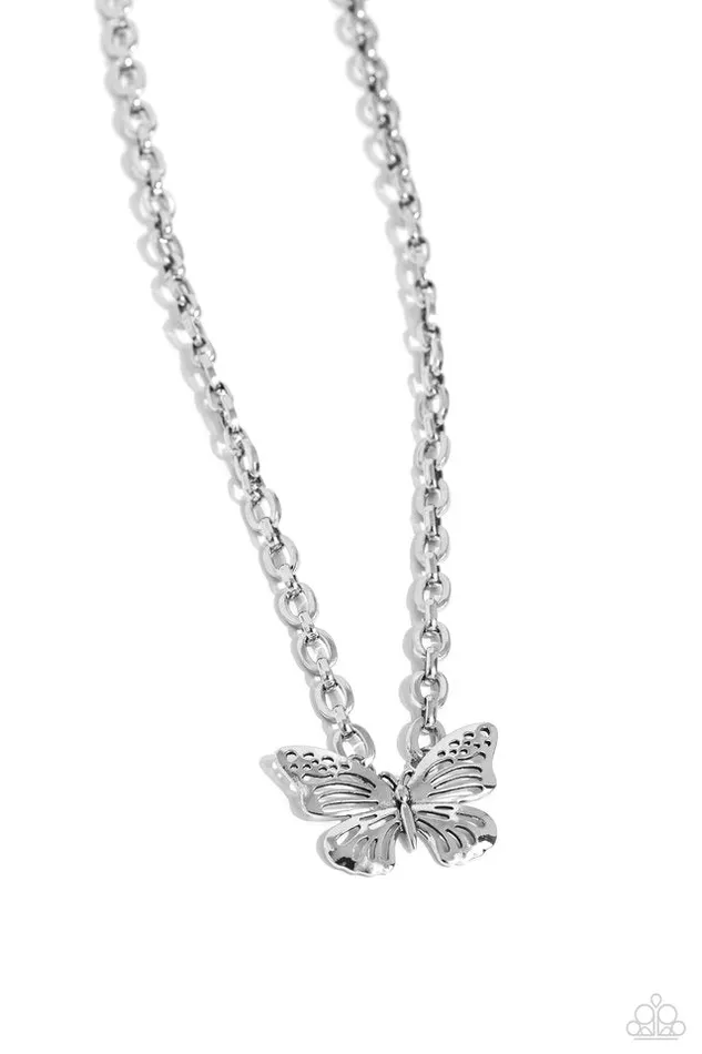 Paparazzi Necklace Midair Monochromatic Silver Paparazzi Jewelry Necklaces Paparazzi Necklace Midair Monochromatic Silver Paparazzi Jewelry Necklaces