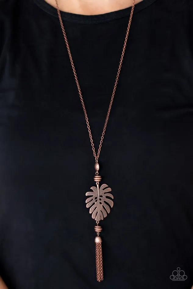 Paparazzi Necklace Palm Promenade Copper Paparazzi Jewelry Necklaces