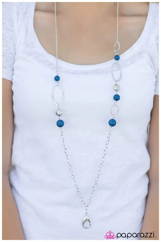Paparazzi Necklace Somewhere Only We Know Blue Paparazzi Jewelry Necklaces