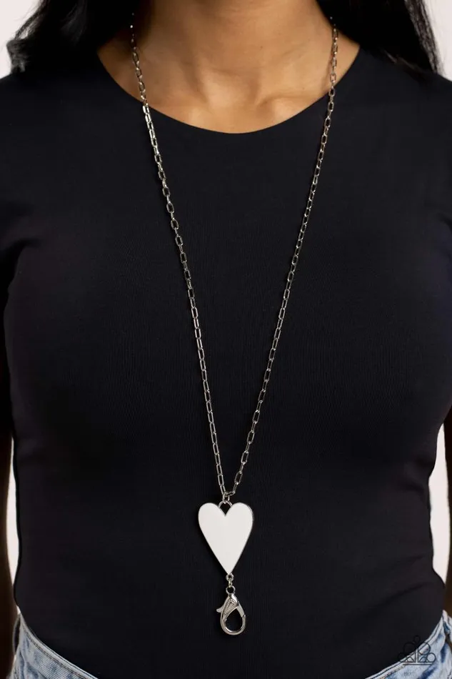 Paparazzi Necklace Subtle Soulmate White Paparazzi Jewelry Necklaces