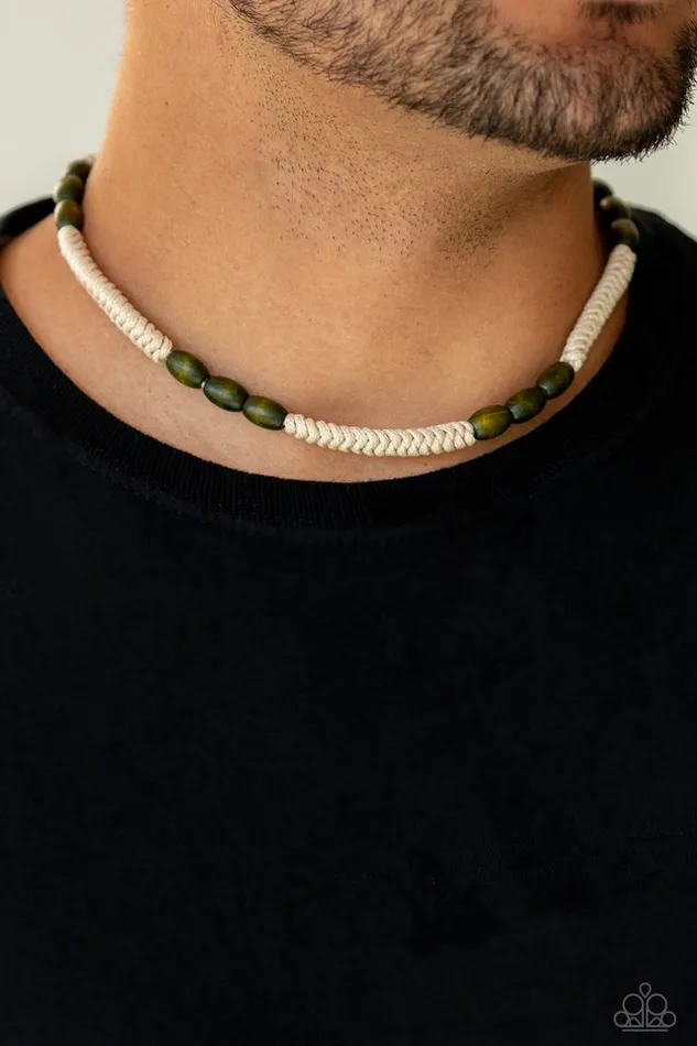Paparazzi Necklace Tahiti Tide Green Paparazzi Jewelry Necklaces