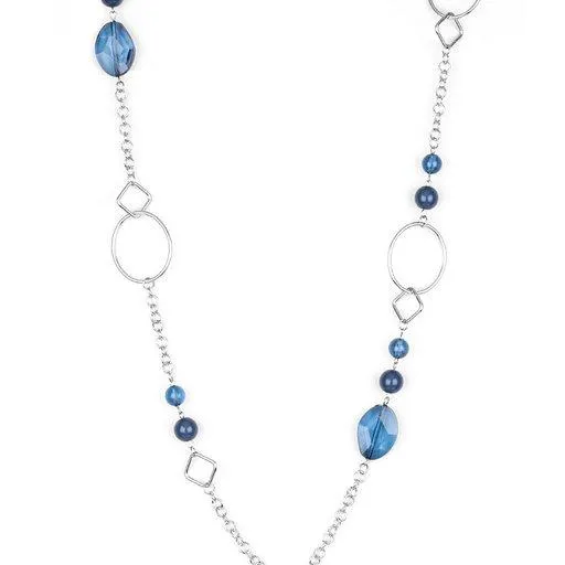 Paparazzi Necklace Very Visionary Blue Paparazzi Jewelry Necklaces