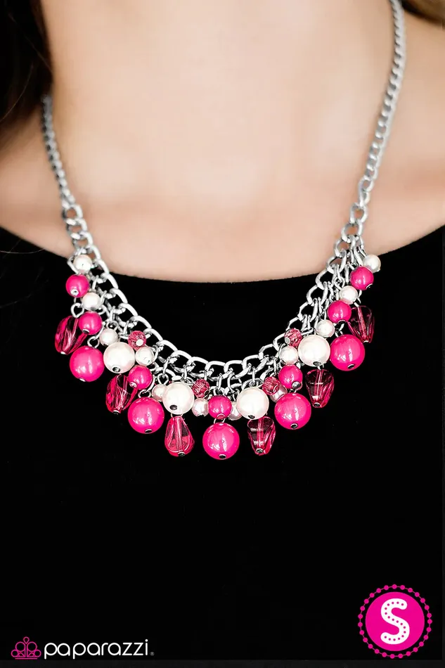 Paparazzi Necklace Vintage Vindication Pink Paparazzi Jewelry Necklaces