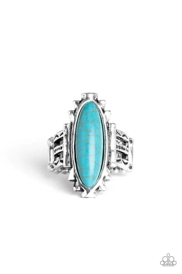 Paparazzi Ring Canyon Colada Blue Paparazzi Jewelry Rings