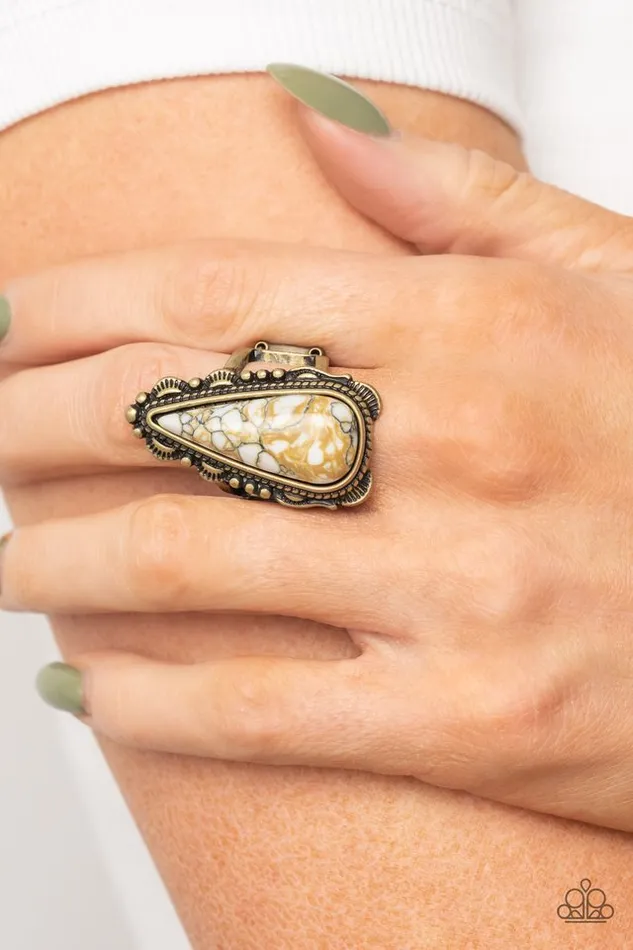 Paparazzi Ring Canyon Collector Brass Paparazzi Jewelry Rings