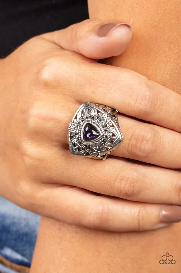 Paparazzi Ring Charismatic Couture Purple Paparazzi Jewelry Rings