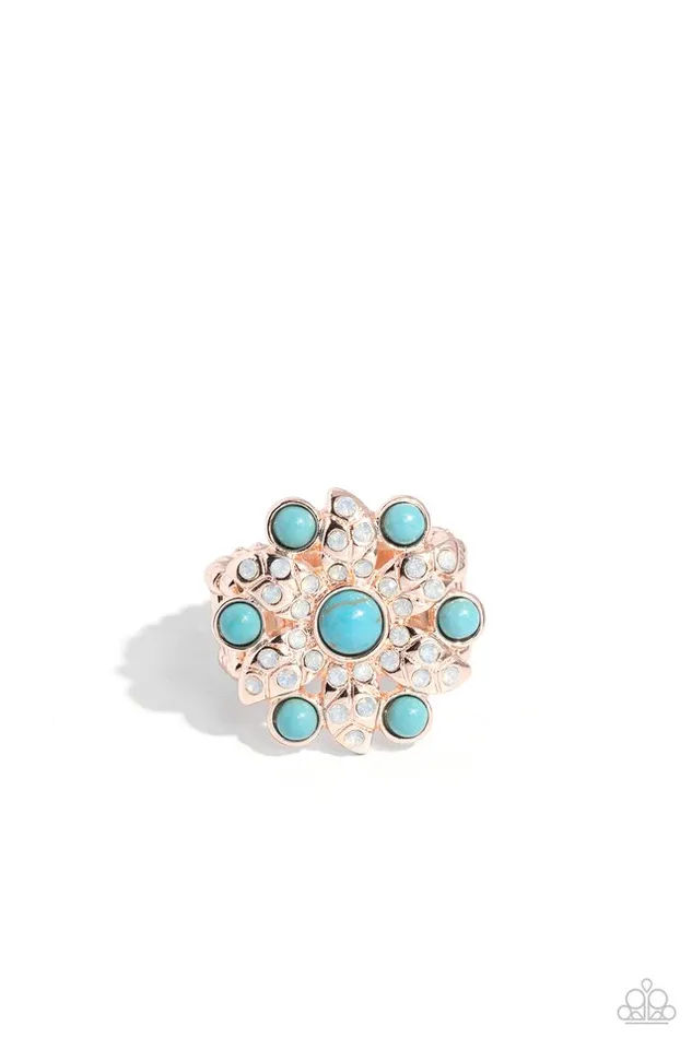 Paparazzi Ring Flower of Life Rose Gold Paparazzi Jewelry Rings Paparazzi Ring Flower of Life Rose Gold Paparazzi Jewelry Rings