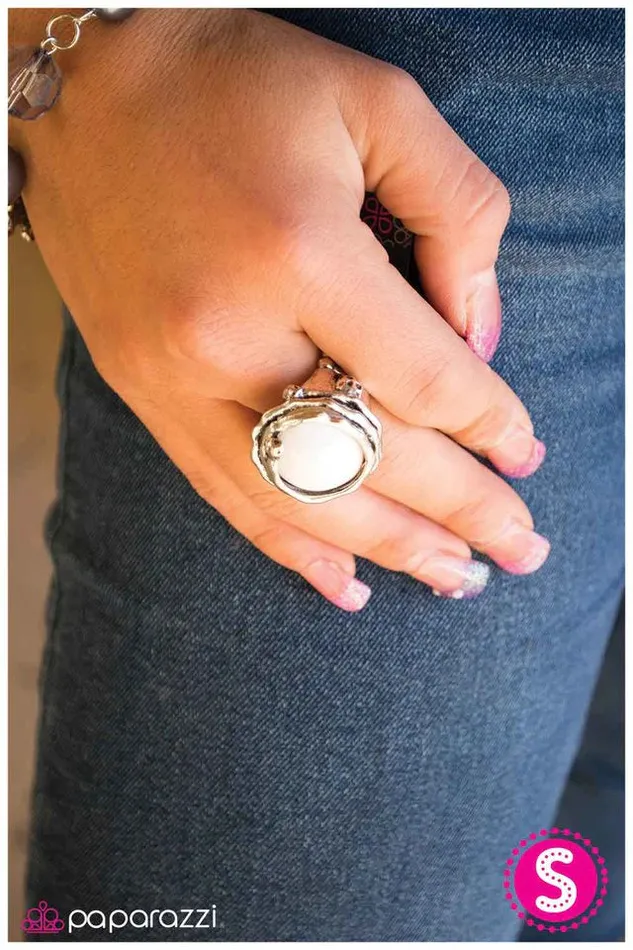 Paparazzi Ring It Must Be Fate White Paparazzi Jewelry Rings