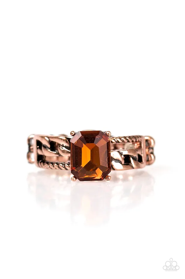 Paparazzi Ring Jewel Of My Eye Copper Paparazzi Jewelry Rings