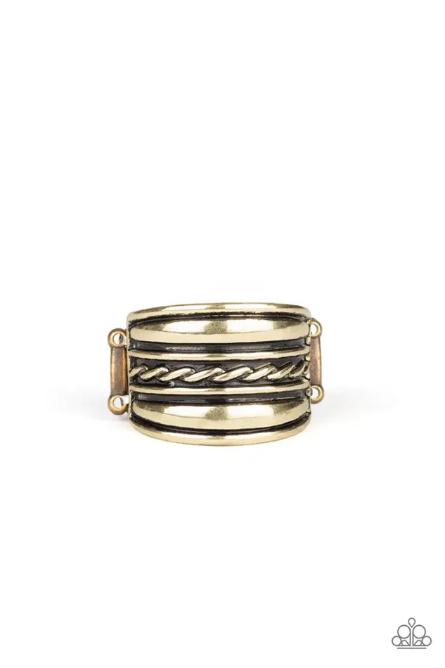 Paparazzi Ring Let It LAYER Brass Paparazzi Jewelry Rings