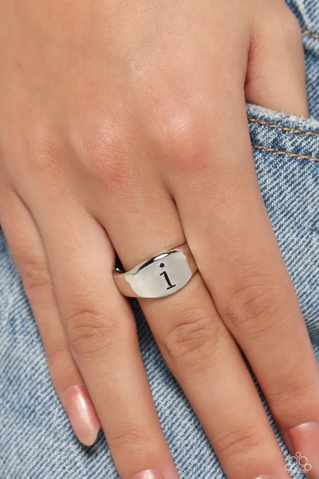 Paparazzi Ring Monogram Memento Silver I Paparazzi Jewelry Rings