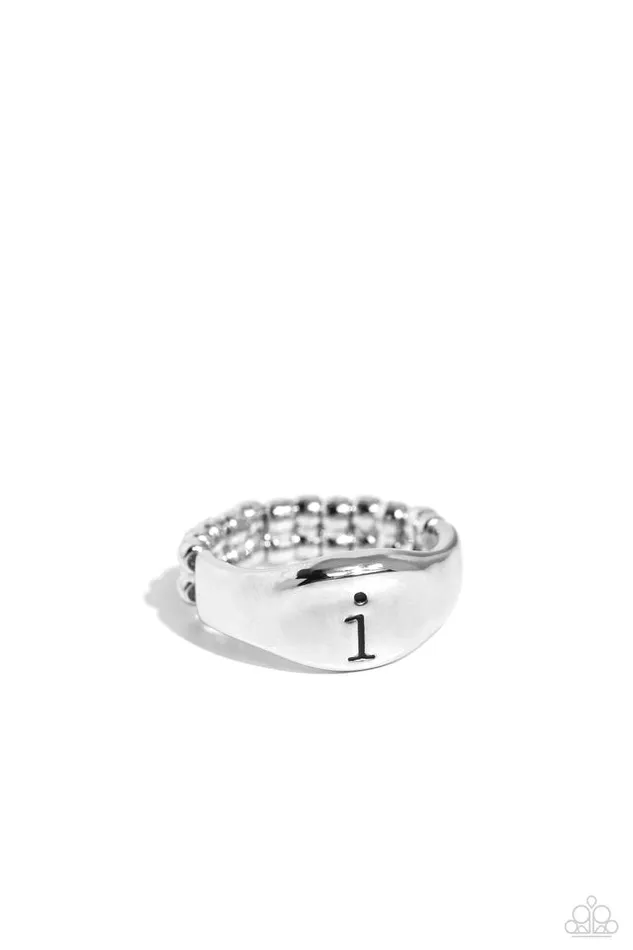Paparazzi Ring Monogram Memento Silver I Paparazzi Jewelry Rings Paparazzi Ring Monogram Memento Silver I Paparazzi Jewelry Rings