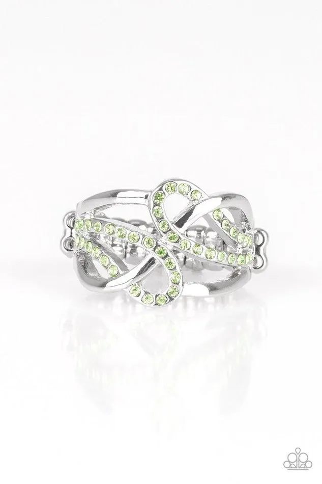 Paparazzi Ring More Or FLAWLESS Green Paparazzi Jewelry Rings