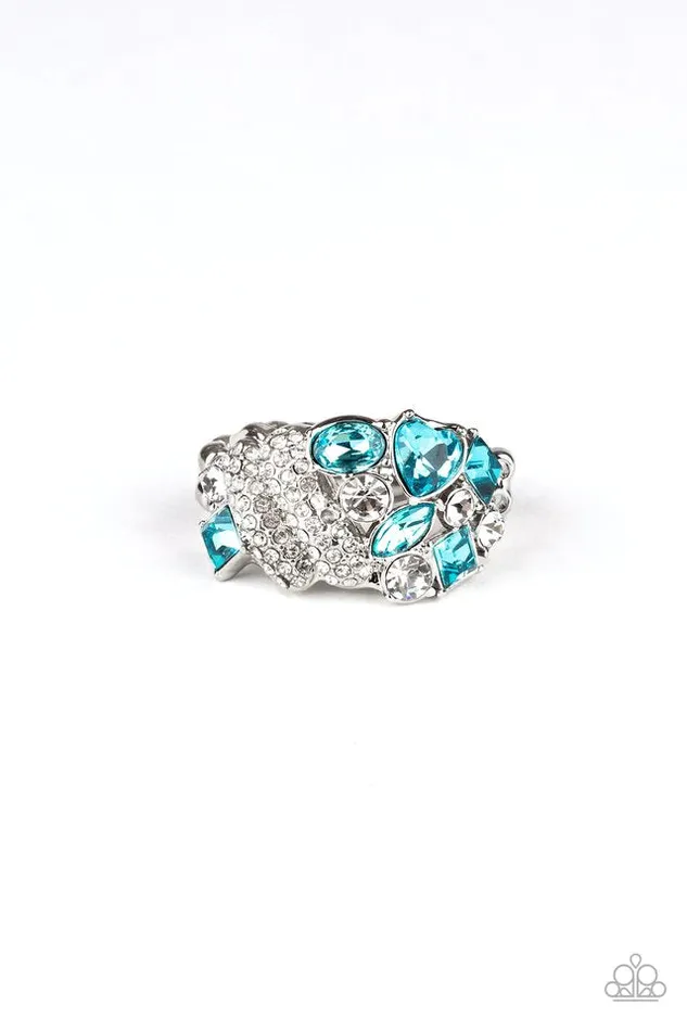Paparazzi Ring Sparkle Bust Blue Paparazzi Jewelry Rings