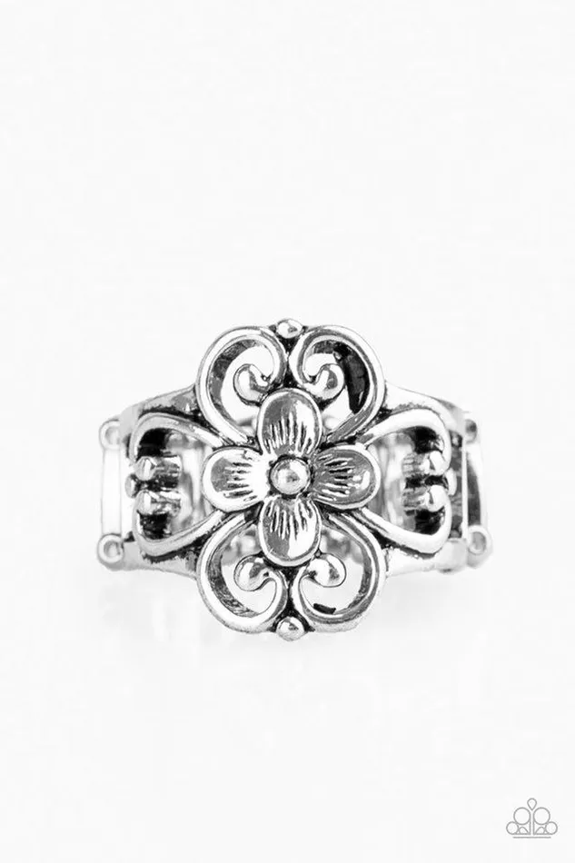 Paparazzi Ring Summer Eden Silver Paparazzi Jewelry Rings
