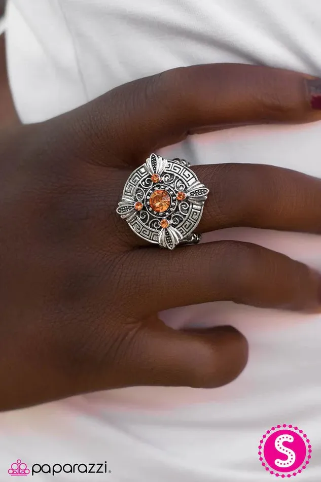 Paparazzi Ring You Wish Orange Paparazzi Jewelry Rings