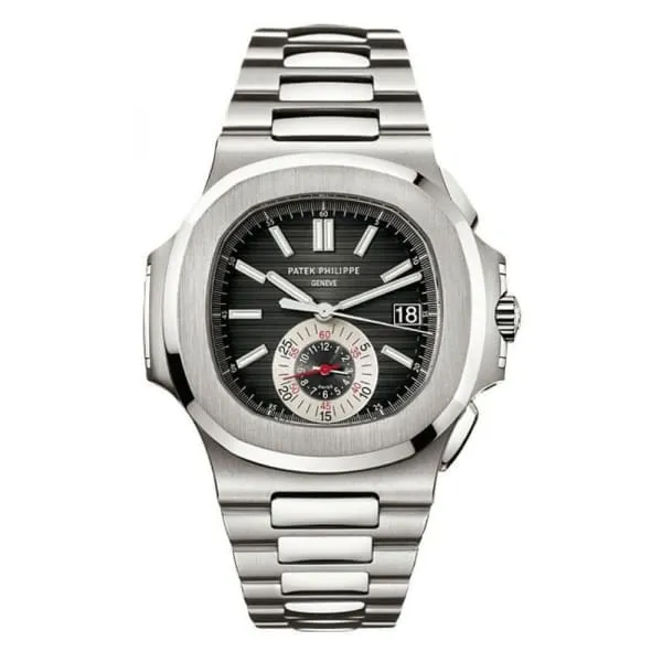 Patek Philippe Nautilus Chronograph 40th Anniversary 44mm Watch Ref 59801A014 Black Dial Stainless Steel Bracelet Patek Philippe Bracelets Patek Philippe Nautilus Chronograph 40th Anniversary 44mm Watch Ref 59801A014 Black Dial Stainless Steel Bracelet Patek Philippe Bracelets
