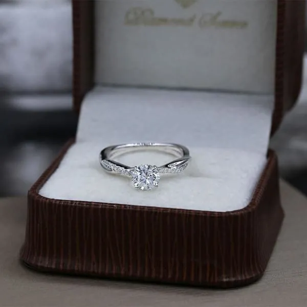 Precious 14k White Gold Engagement Ring w 122ct Diamonds Diamond Source NYC Rings Precious 14k White Gold Engagement Ring w 122ct Diamonds Diamond Source NYC Rings