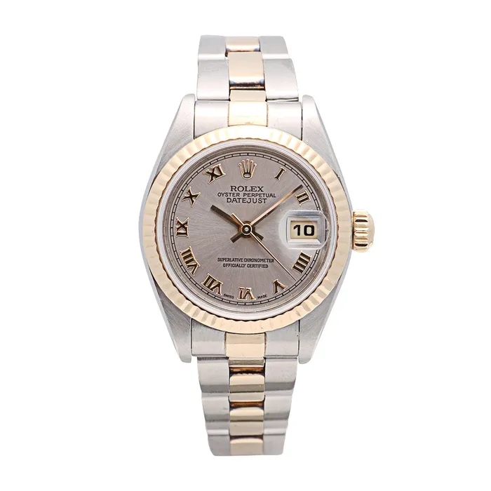 Preowned Rolex Bracelets Rolex Datejust 26 Ladies Silver Roman Dial Oyster Bracelet Watch Automatic Preowned Preowned Rolex Bracelets Rolex Datejust 26 Ladies Silver Roman Dial Oyster Bracelet Watch Automatic Preowned