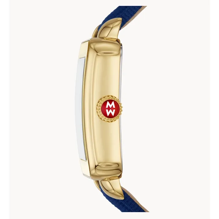 Rings Michele Michele Deco Sport GoldTone Midnight Watch