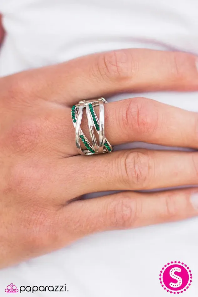 Rings Paparazzi Jewelry Paparazzi Ring Beaming Beauty Green