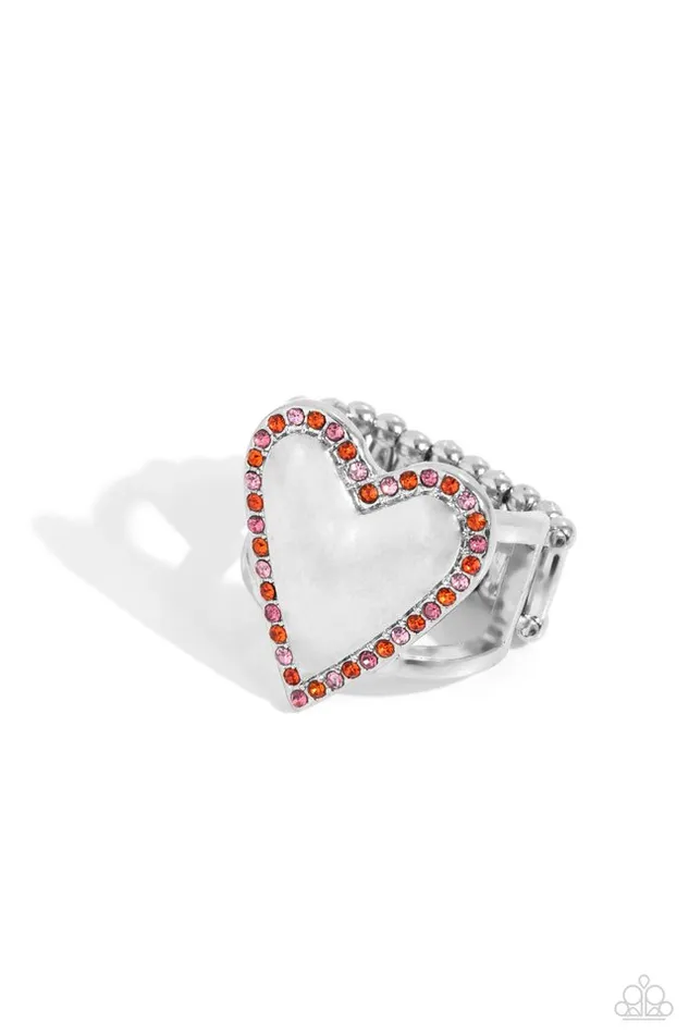 Rings Paparazzi Jewelry Paparazzi Ring Smitten Shimmer Orange Rings Paparazzi Jewelry Paparazzi Ring Smitten Shimmer Orange
