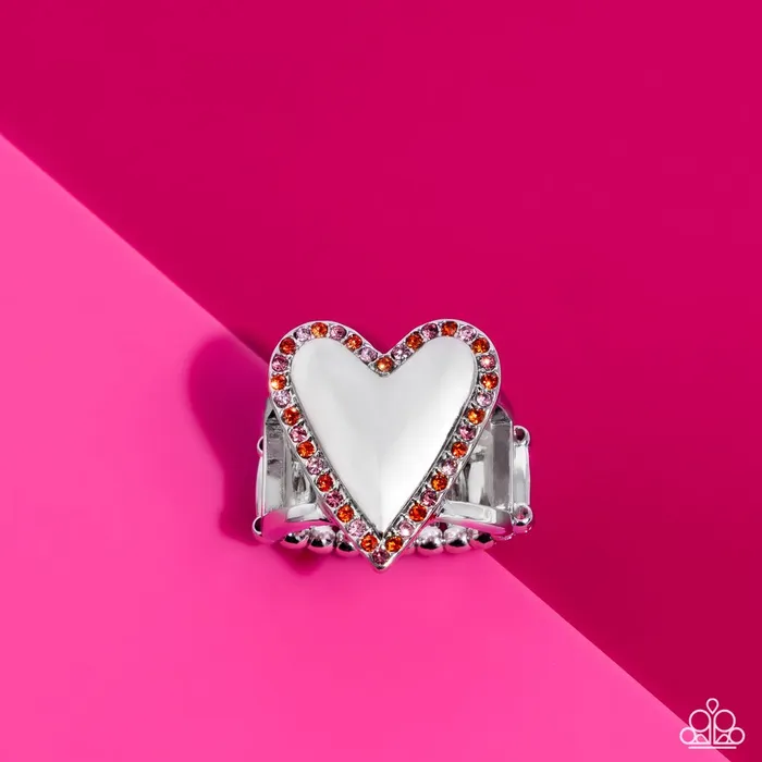Rings Paparazzi Jewelry Paparazzi Ring Smitten Shimmer Orange Rings Paparazzi Jewelry Paparazzi Ring Smitten Shimmer Orange