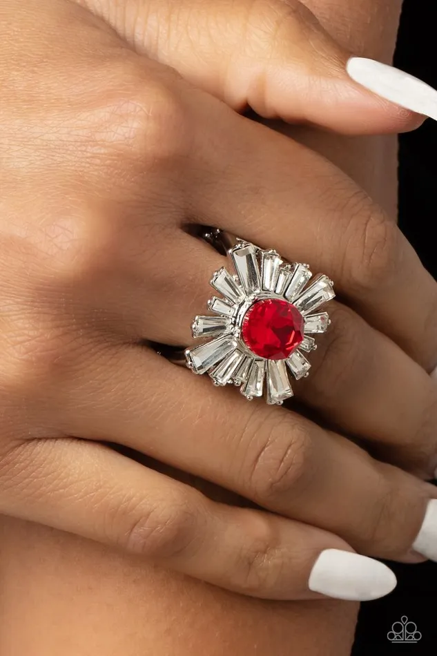 Rings Paparazzi Jewelry Paparazzi Ring Starburst Season Red