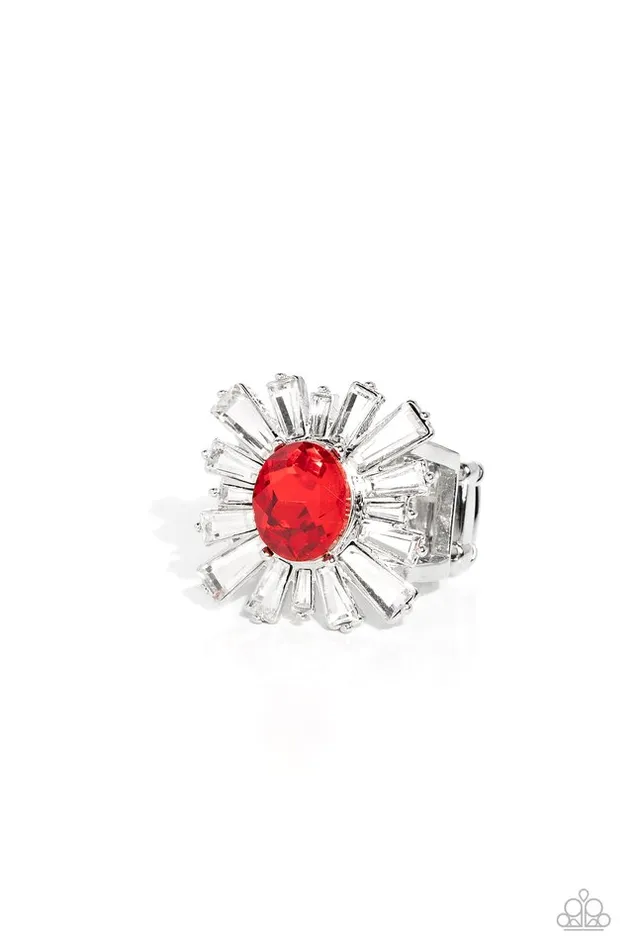 Rings Paparazzi Jewelry Paparazzi Ring Starburst Season Red Rings Paparazzi Jewelry Paparazzi Ring Starburst Season Red