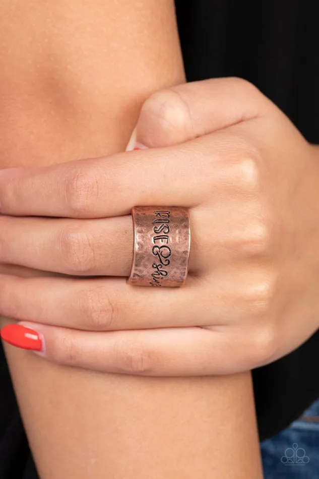 Rings Paparazzi Jewelry Paparazzi Ring Sunrise Street Copper