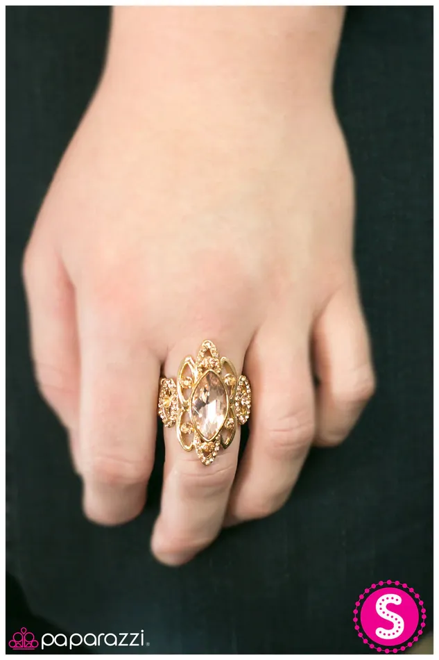 Rings Paparazzi Jewelry Paparazzi Ring The Lead Act Gold
