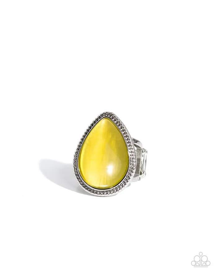 Rings Paparazzi Jewelry Paparazzi Ring The Rain in MAINE Yellow Rings Paparazzi Jewelry Paparazzi Ring The Rain in MAINE Yellow