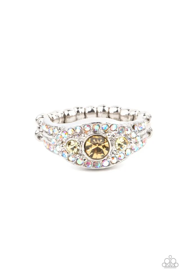 Rings Paparazzi Ring Celestial Crowns Yellow Paparazzi Jewelry Rings Paparazzi Ring Celestial Crowns Yellow Paparazzi Jewelry