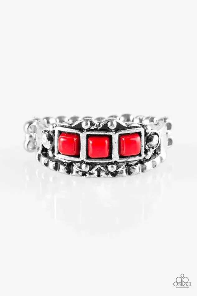Rings Paparazzi Ring Color Me EMPRESSed Red Paparazzi Jewelry