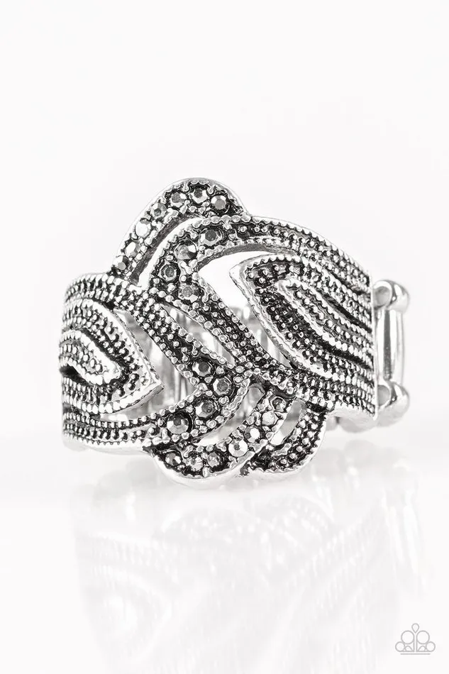 Rings Paparazzi Ring Fire and Ice Silver Paparazzi Jewelry Rings Paparazzi Ring Fire and Ice Silver Paparazzi Jewelry
