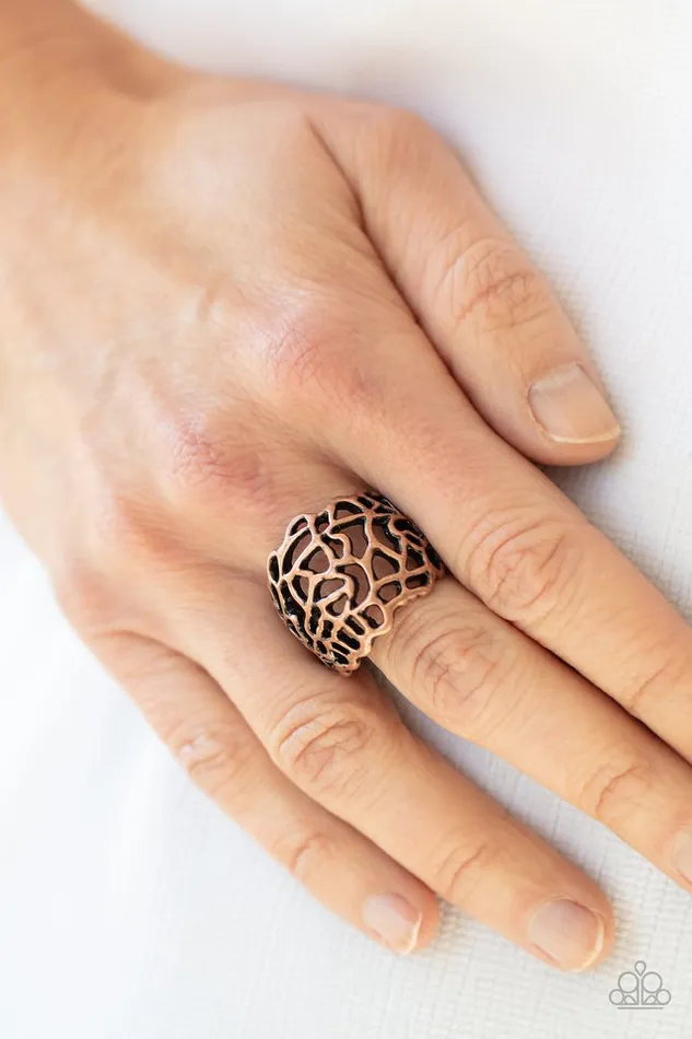 Rings Paparazzi Ring Get Your FRILL Copper Paparazzi Jewelry