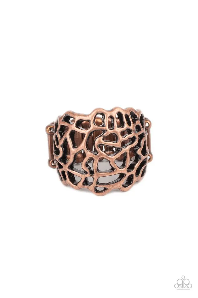 Rings Paparazzi Ring Get Your FRILL Copper Paparazzi Jewelry Rings Paparazzi Ring Get Your FRILL Copper Paparazzi Jewelry