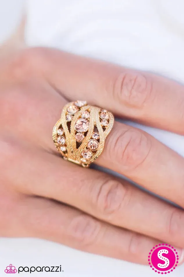 Rings Paparazzi Ring The Queen Has Arrived Gold Paparazzi Jewelry