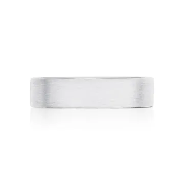 Rings Tacori 14K White Gold Collection Gents Brushed Band Tacori