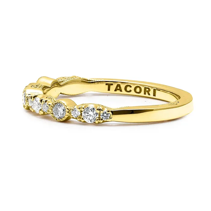 Rings Tacori Tacori MEIEROTTO EXCLUSIVE Diamond 18K Yellow Gold Wedding Band Ring Rings Tacori Tacori MEIEROTTO EXCLUSIVE Diamond 18K Yellow Gold Wedding Band Ring