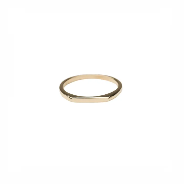 Rings TheRoseGypsy 14k Gold Thin Signet Ring