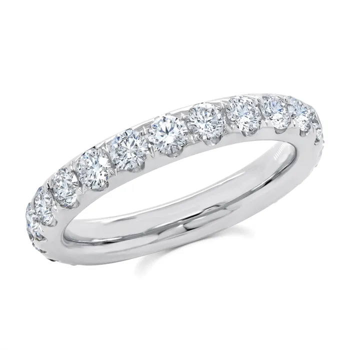Rings Wedding Bands 14K White Gold Diamond Eternity Band