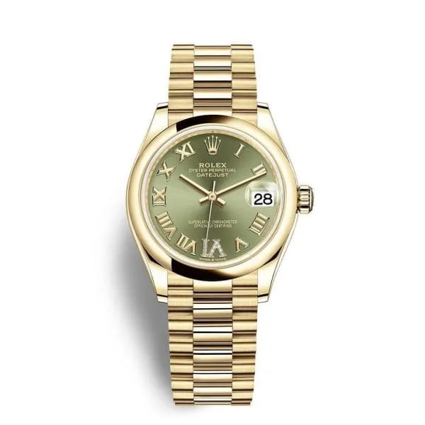 Rolex Bracelets Rolex Datejust 31mm Ref 2782480030 Green Dial 18K Yellow Gold President Bracelet Womens Watch Rolex Bracelets Rolex Datejust 31mm Ref 2782480030 Green Dial 18K Yellow Gold President Bracelet Womens Watch