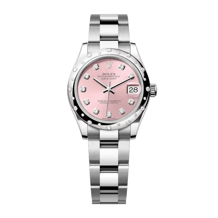 Rolex Bracelets Rolex Datejust 31mm Ref 278344rbr0033 Pink Diamond Dial Diamond Bezel Stainless Steel Oyster Bracelet Womens Watch Rolex Bracelets Rolex Datejust 31mm Ref 278344rbr0033 Pink Diamond Dial Diamond Bezel Stainless Steel Oyster Bracelet Womens Watch