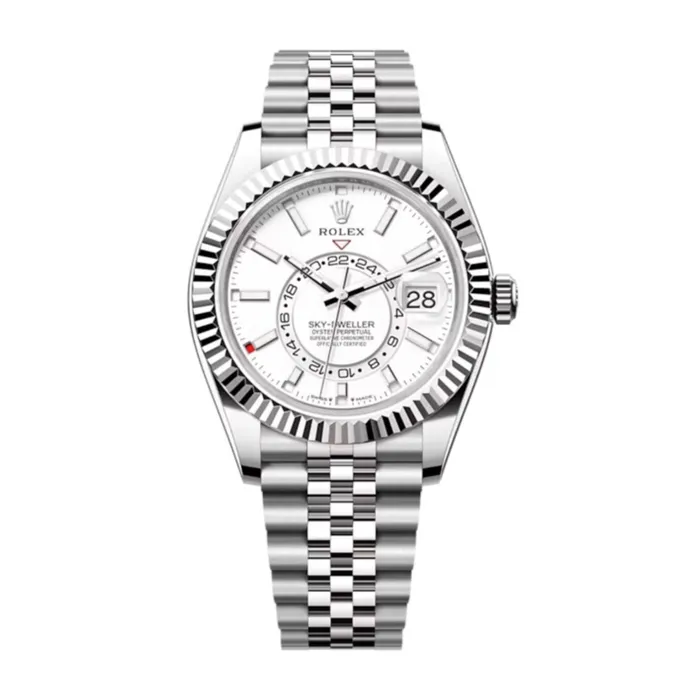 Rolex Bracelets Rolex SkyDweller 42mm Ref 336934 Intense White Stick Dial Stainless Steel Jubilee Bracelet Watch Rolex Bracelets Rolex SkyDweller 42mm Ref 336934 Intense White Stick Dial Stainless Steel Jubilee Bracelet Watch